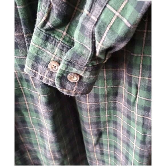 Duluth Trading Company Plaid Button Down Mens SZ L Green - Picture 11 of 11